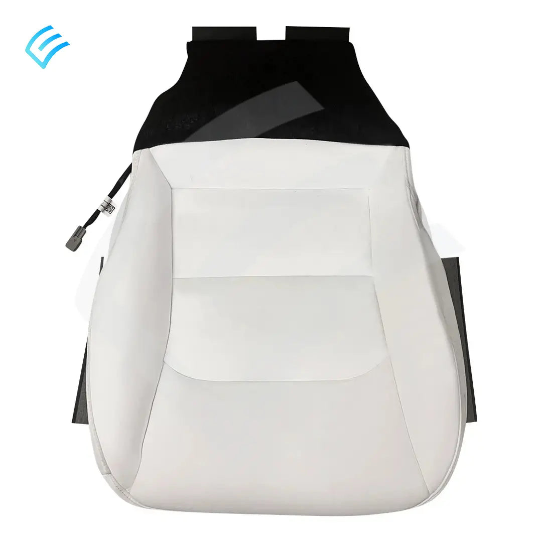 NUEVO OEM Tesla Model 3/Y - Conjunto de funda de cojín de asiento de primera fila suave, lado izquierdo, blanco, 1452871-02-F